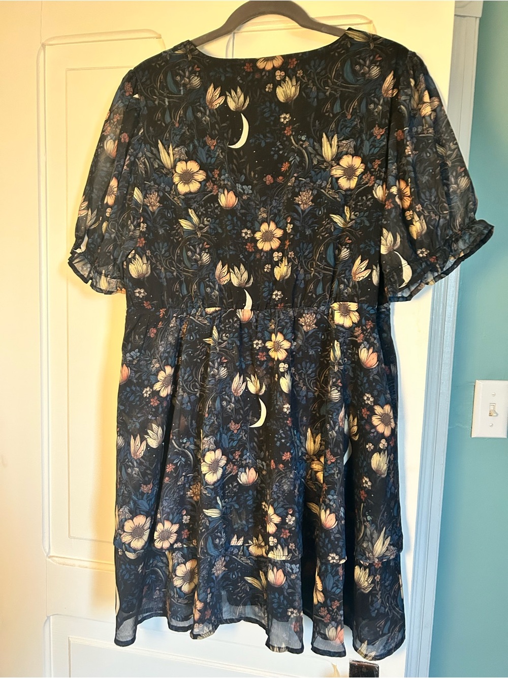 Disturbia Black Dress with Gray Trim - Picture 2 of 4